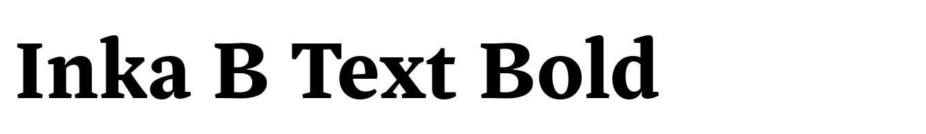 Inka B Text Bold